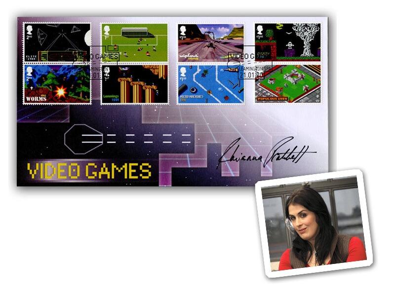 Video Games Stamps Cover signed by: Rhianna Pratchett