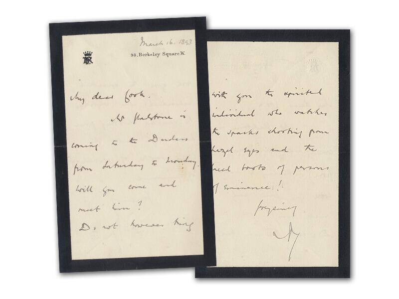 Archibald Primrose, Earl of Rosebery signed 1893 letter