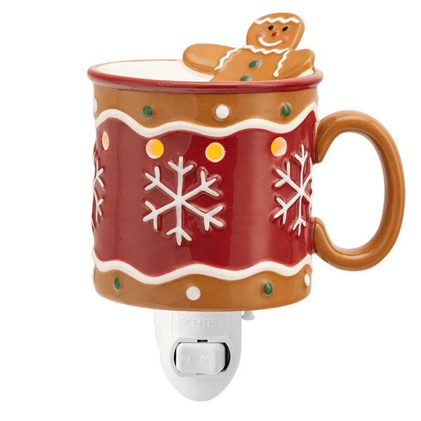 Gingerbread Man Electric Mini Wax Warmer with Wall Plug