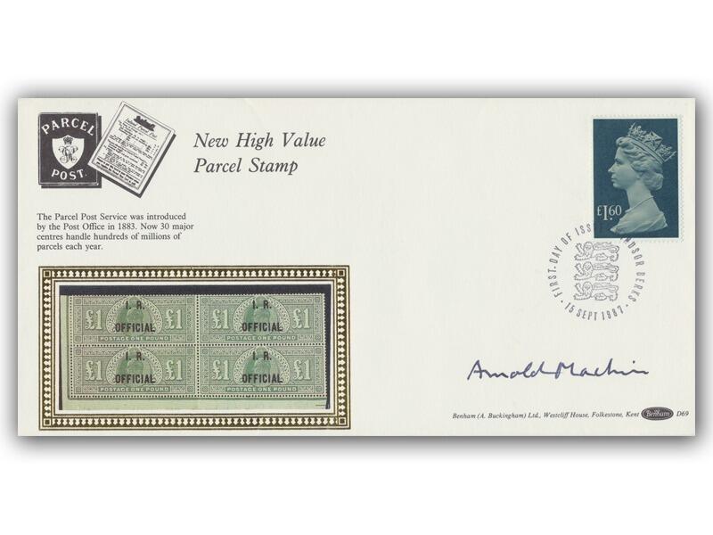 Arnold Machin signed 1987 Definitives cover