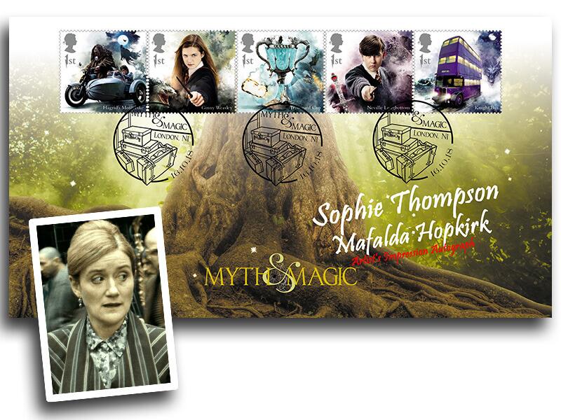 Sophie Thompson 'Mafalda Hopkirk' signed, Harry Potter
