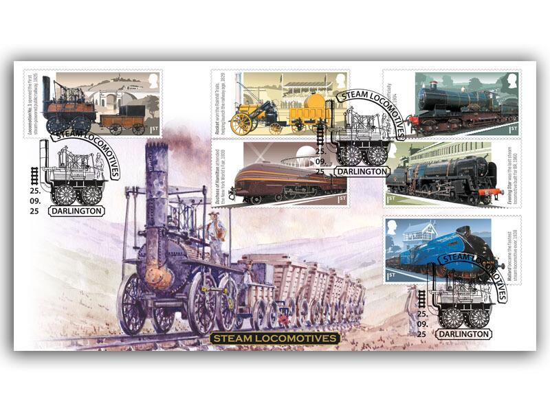 Steam Locomotives | Locomotion No.1 Stockton & Darlington First Day Cover