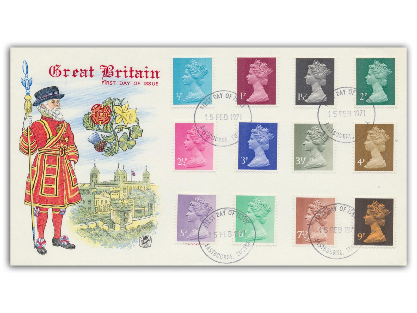 1971 Strike, Low Values, Windsor FDI, Stuart Cover