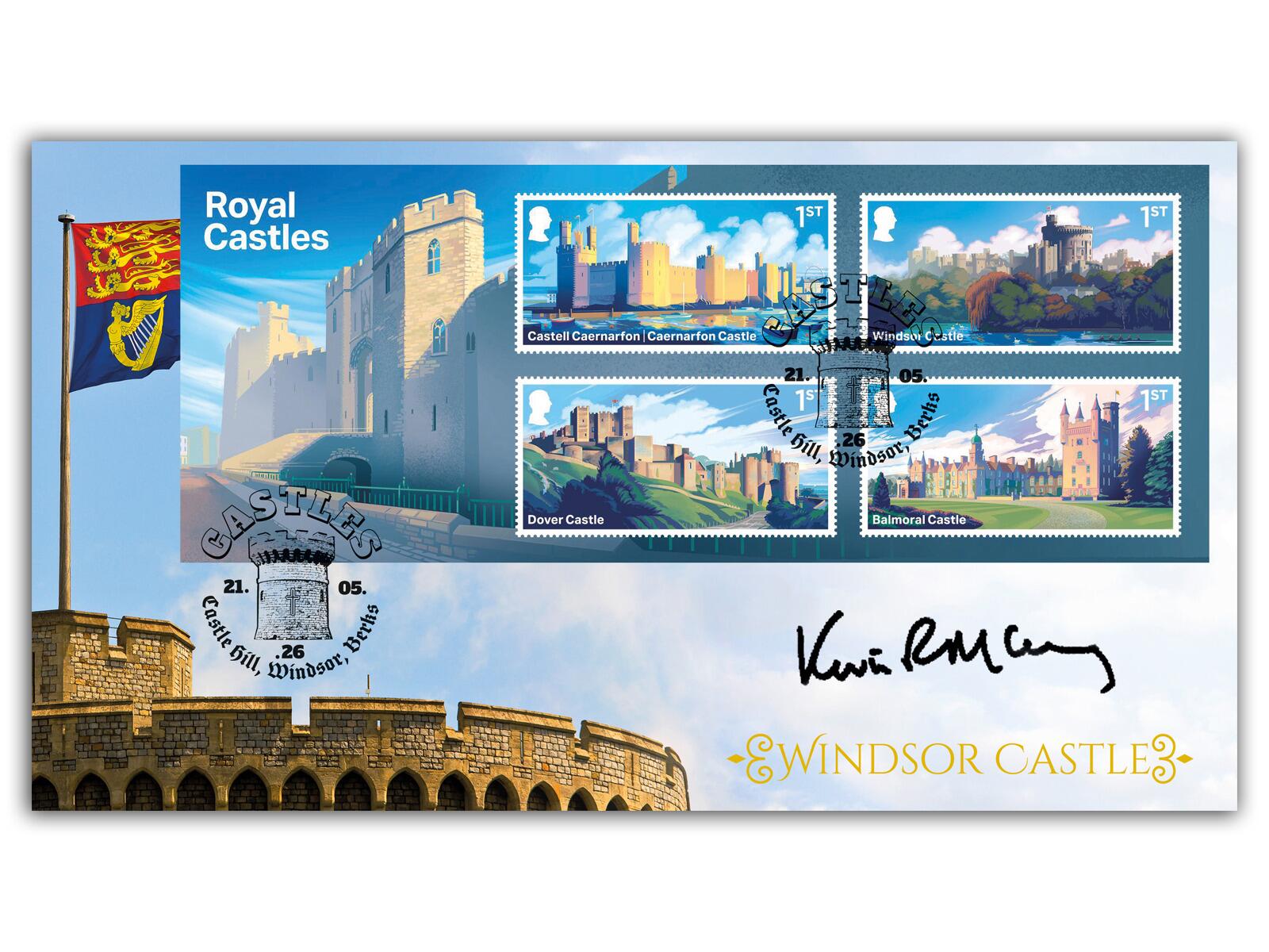 Royal Castles Stamps | Signed King Lear & Downton Abbey actor