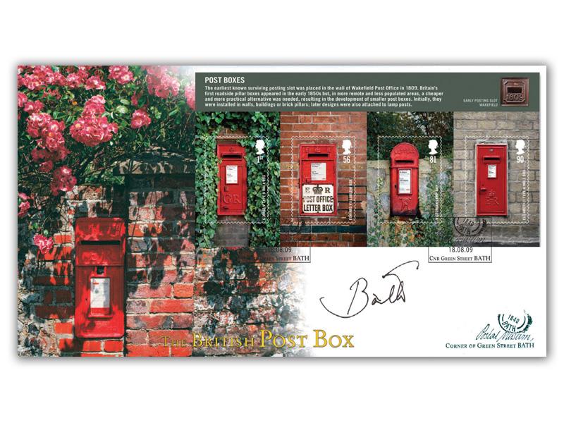 Postboxes Miniature Sheet Cover