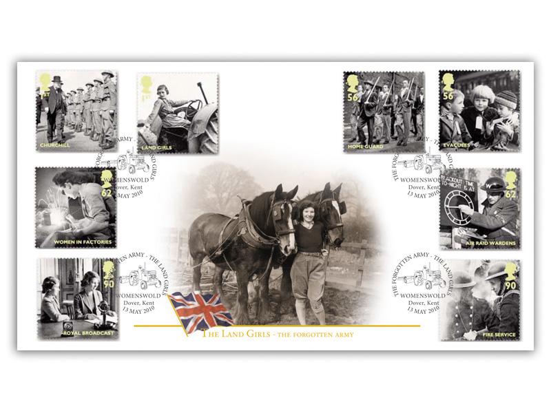 Britain Alone - The Land Girls Stamp Cover