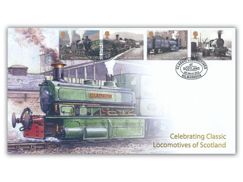 Locos of Scotland Andrew Barclay No.807 Stamp Cover
