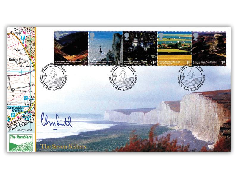 A British Journey - Beachy Head, signed by Chris Smith