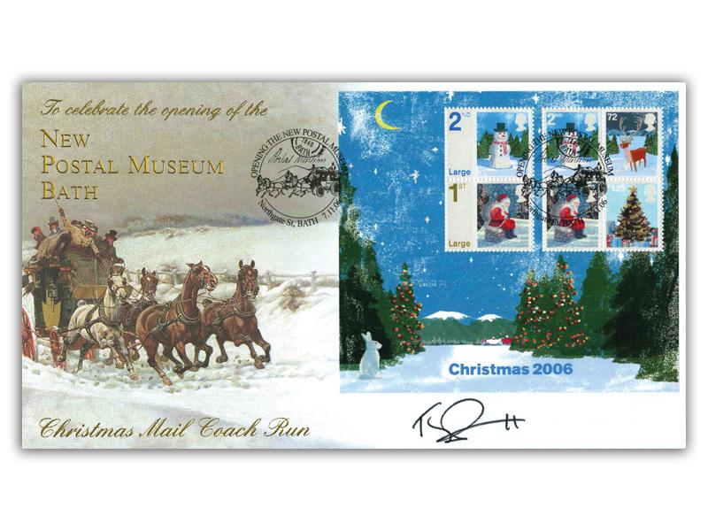 Christmas 2006 - Bath Postal Museum, signed Sir Terry Pratchett