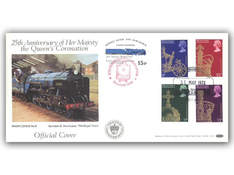 1978 RHDR Coronation, Hythe postmark
