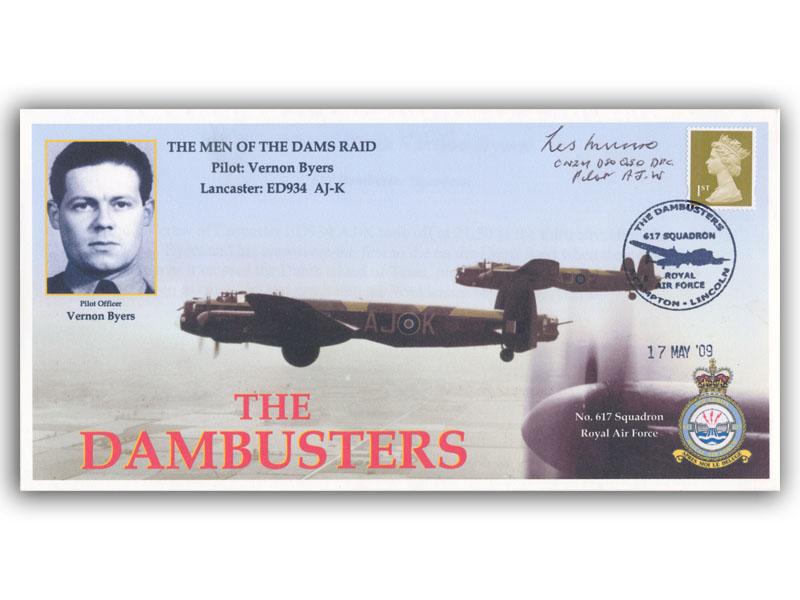 Les Munro signed 2009 Dambuster cover
