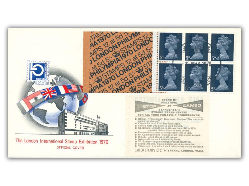 1970 5/- Philympia Booklet, London Exhibition official