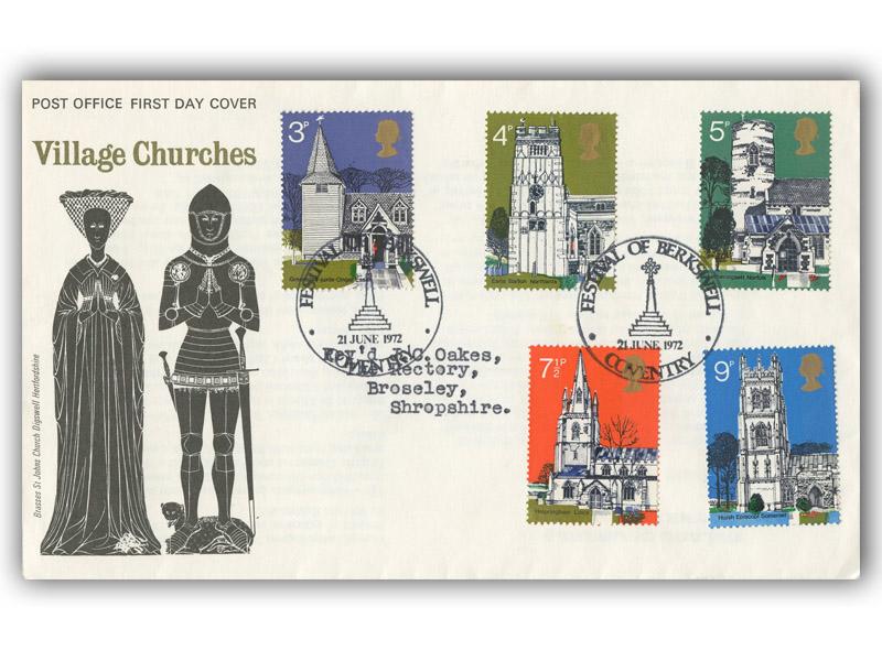 1972 Churches, Festival of Berkswell postmark