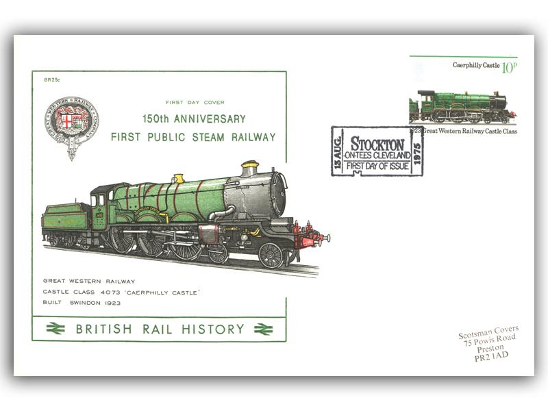 1975 150th Anniversary of the First Public Steam Railway - Stockton