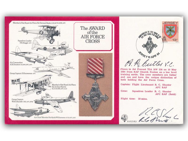 Roden Cutler VC signed 1984 Air Force Cross cover
