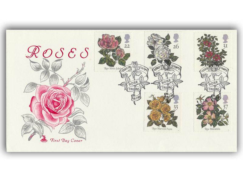 1991 Roses First Day Cover