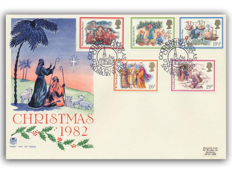 1982 Christmas First Day Cover