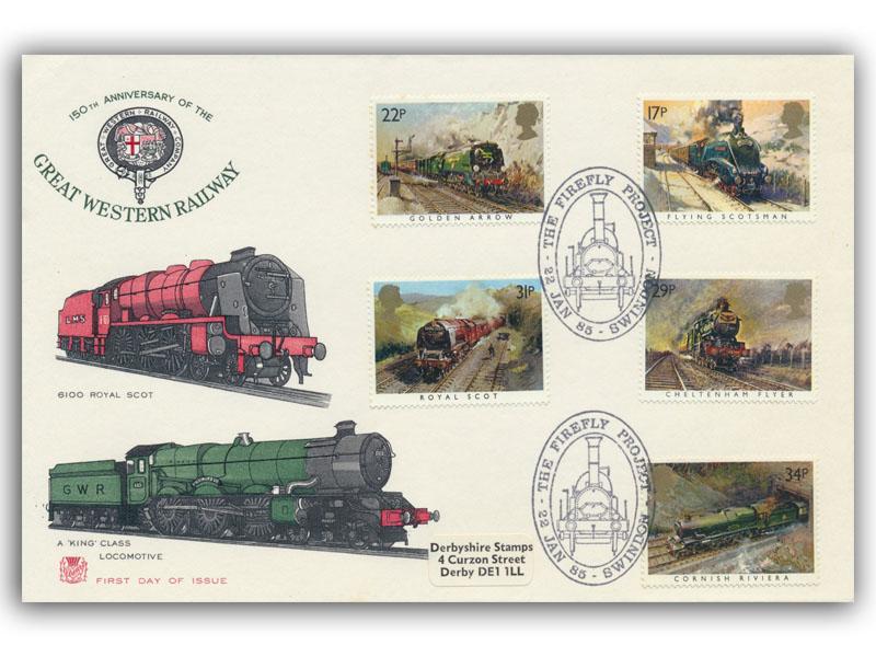 1985 Trains First Day Cover