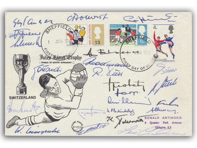 1966 World Cup, Switzerland Team Signed