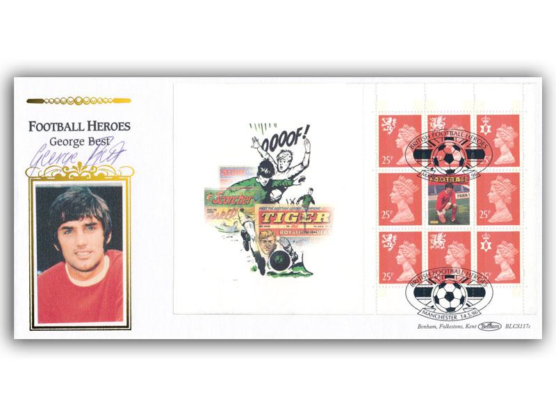 George Best signed 1996 Football Heroes cover