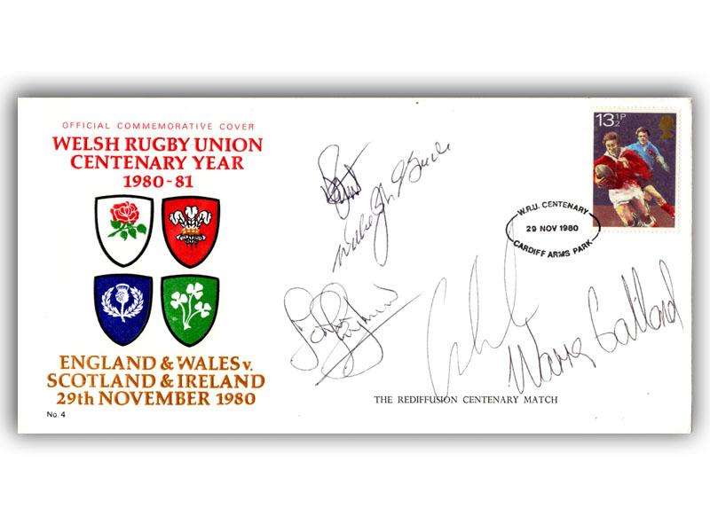 Welsh Rugby Players signed 1980 Sport, Welsh Rugby Union Centenary cover