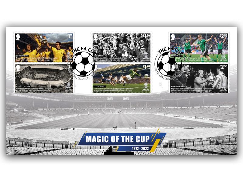 150 Years of the FA Cup full-set stamps cover