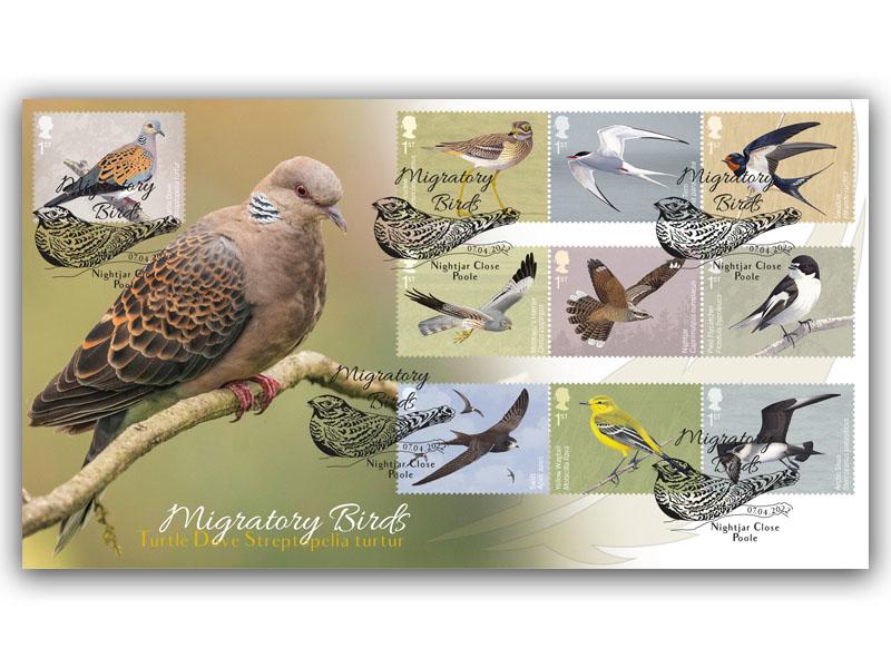 Migratory Birds - Turtledove Full-Set of stamps cover