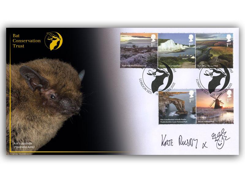 70th Anniversary of the First National Parks - Kuhl's Pipistrelle, signed by Kae Rusby