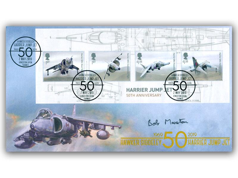 British Engineering-Harrier Jump Jet 50th Anniversary Miniature Sheet Cover