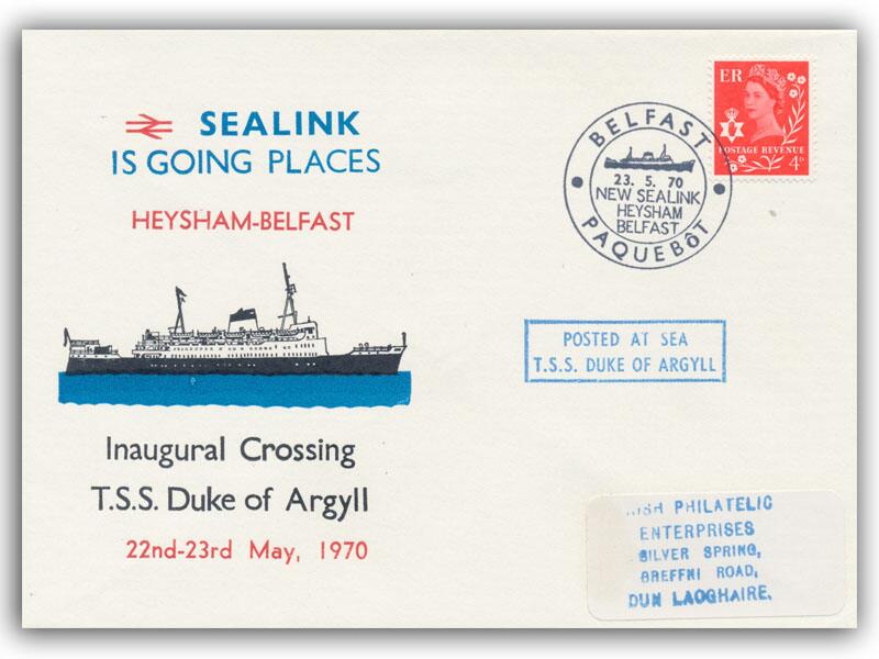 1970 Sealink, Heysham - Belfast maiden voyage