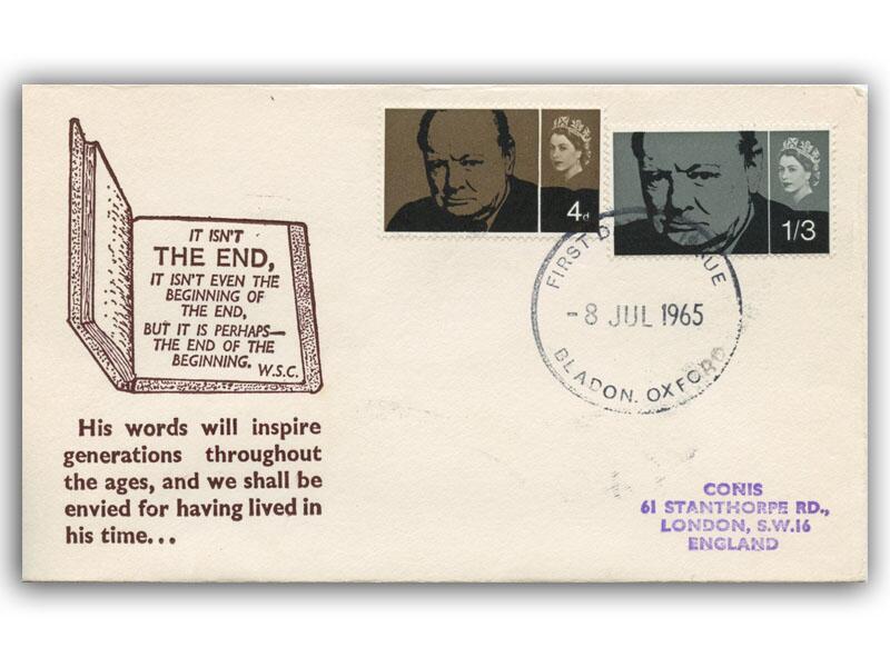 1965 Churchill, ordinary, Bladon FDI, Beginning of the End cover