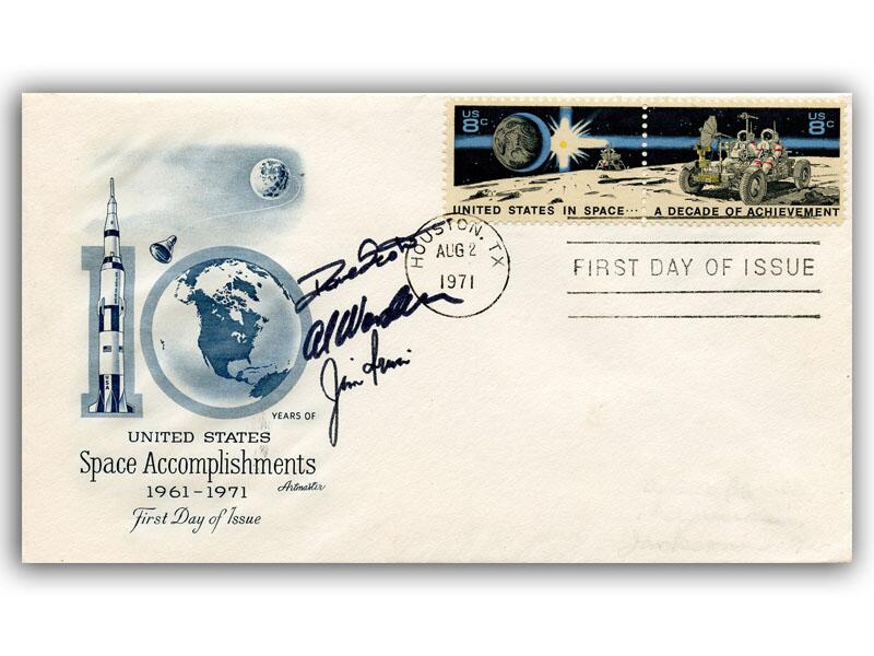 Apollo 15 Crew Signed 1971 Space cover