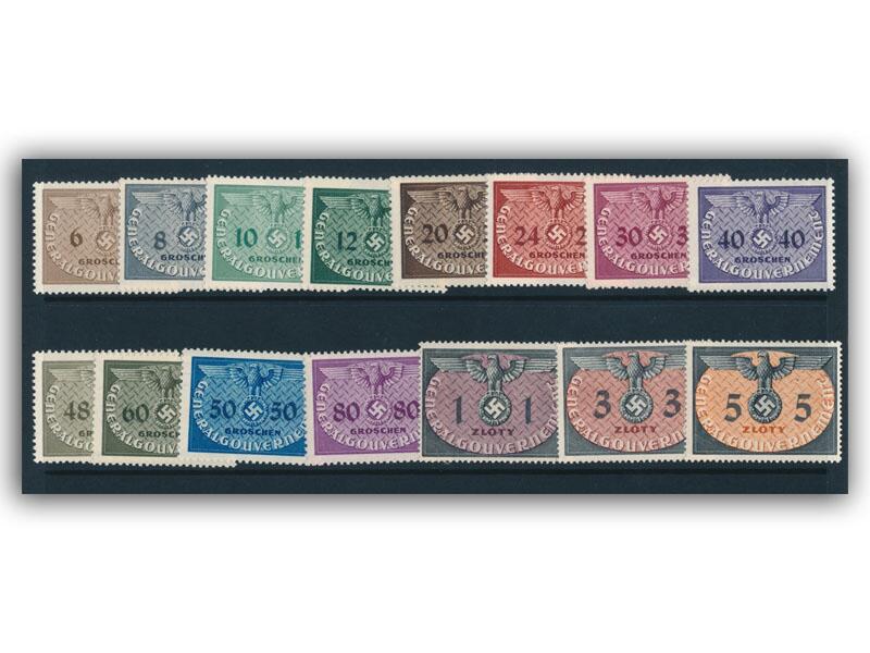 1940 General Government set of 15