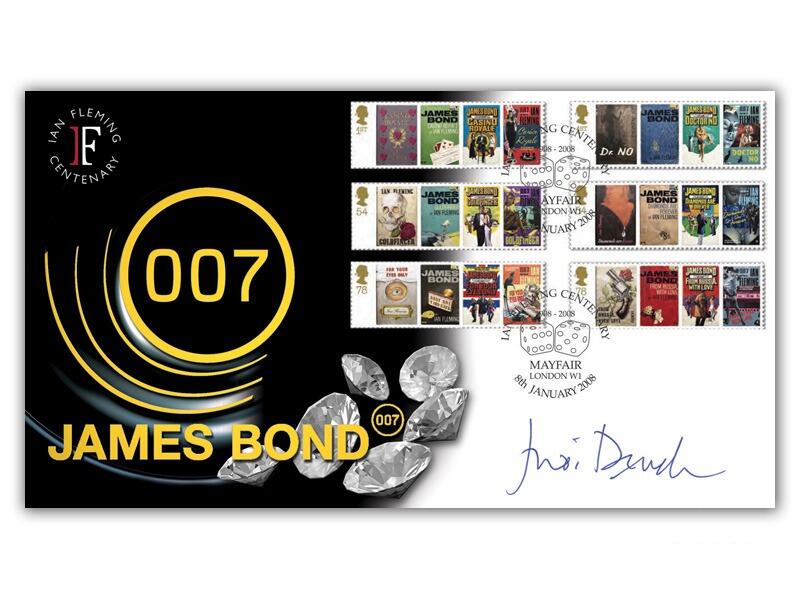 James Bond, signed by Dame Judi Dench 'M'