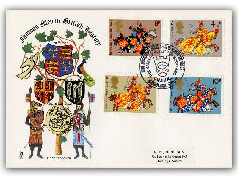 1974 Great Britons, Bannockburn postmark