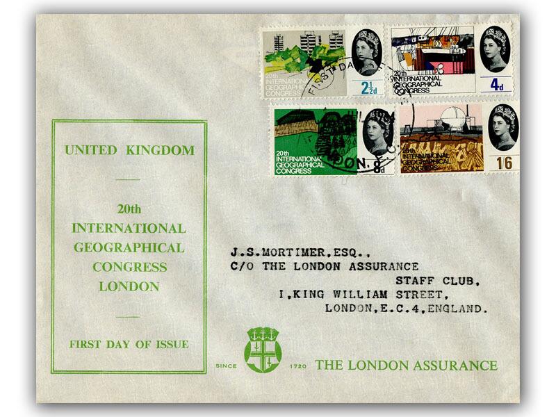 1964 Geographical Congress, London Assurance cover