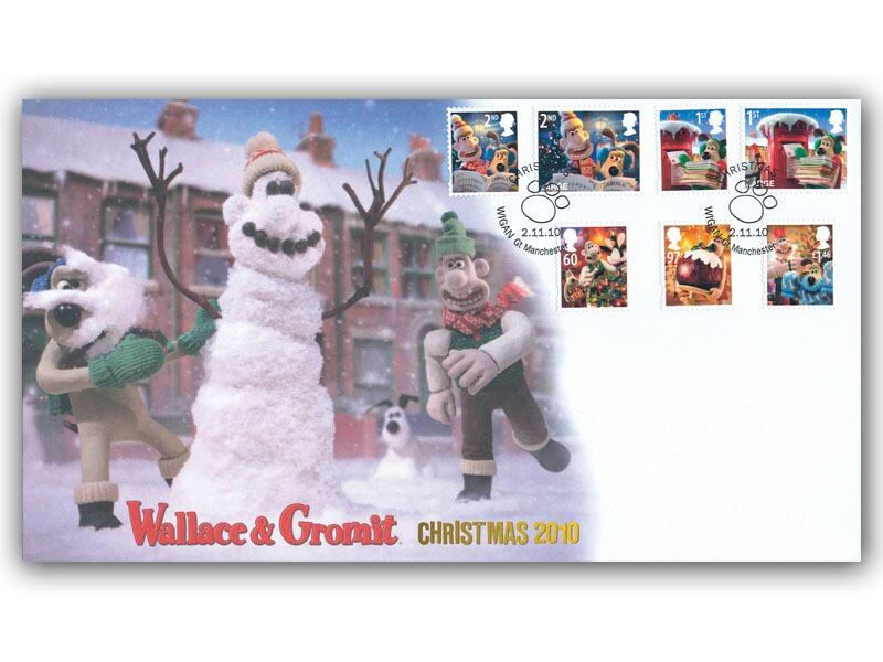 Christmas 2010 - Wallace & Gromit Stamp Cover