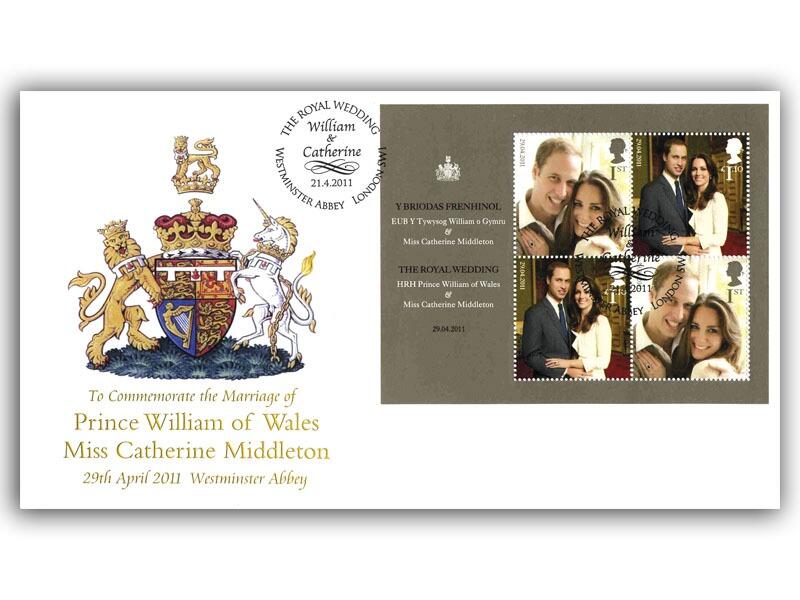 Royal Wedding 2011 Miniature Sheet Cover