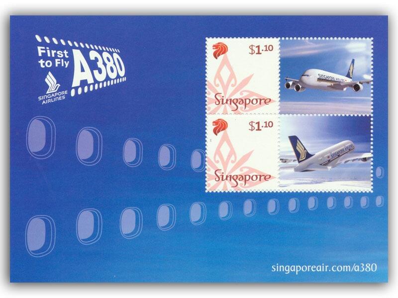 A380 Singapore Mint Stamp Sheet