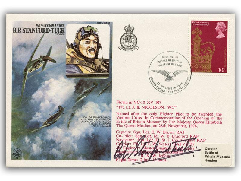 Bob Stanford Tuck signed 1978 Historical Aviators cover