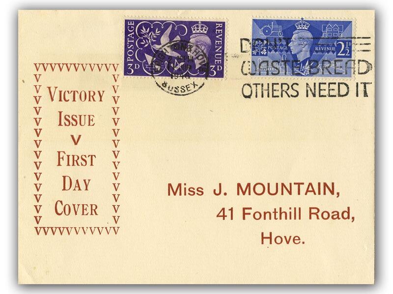 1946 Victory, Dont Waste Bread Slogan, Miss Mountain cover