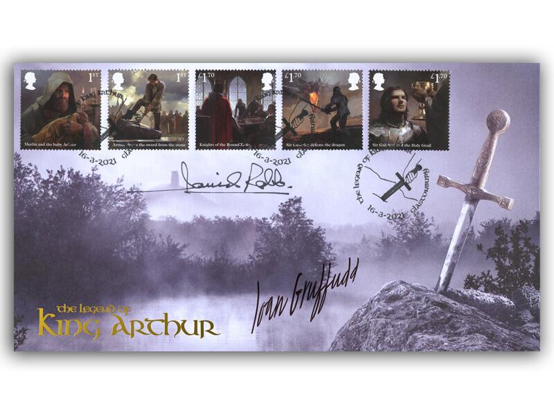 Legend of King Arthur, signed by two Lancelot actors