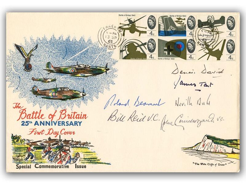 1965 Battle of Britain multi signed veterans cover