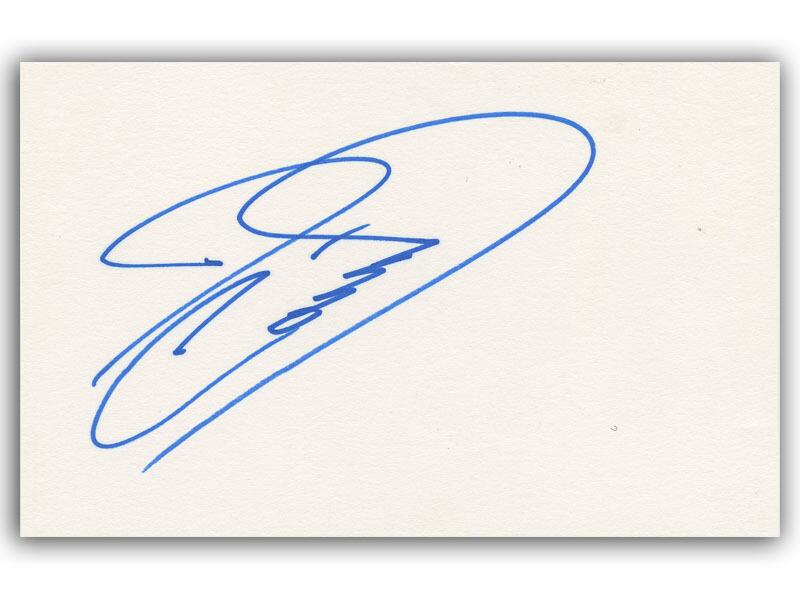 David Coulthard signed piece