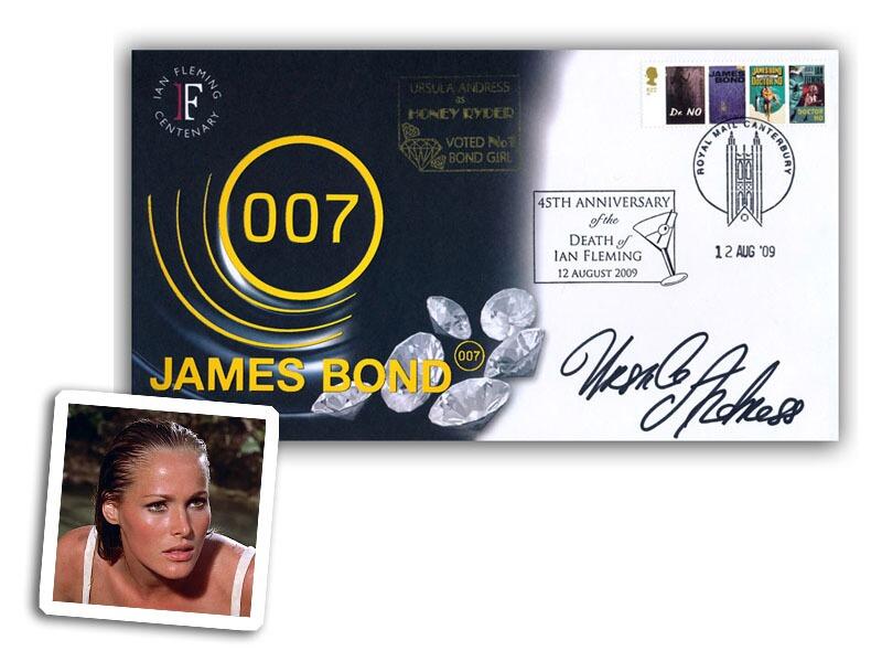 James Bond 2008, signed Ursula Andress