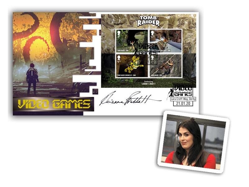 Video Games Miniature Sheet Cover signed Shelley Blond Rhianna Pratchett