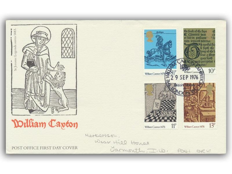 1976 William Caxton, British Library London special postmark