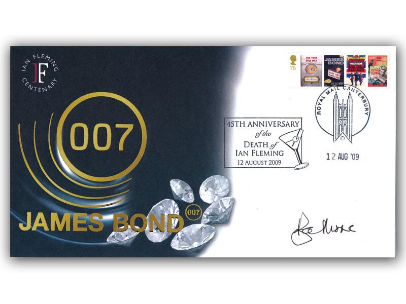 James Bond, signed by Sir Roger Moore