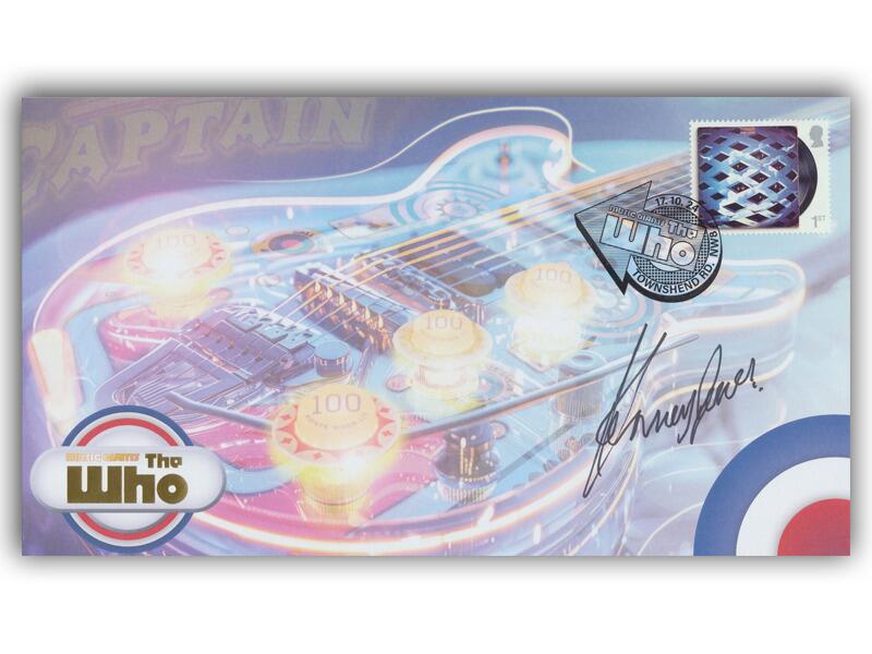 The Who single stamp, signed drummer Kenney Jones