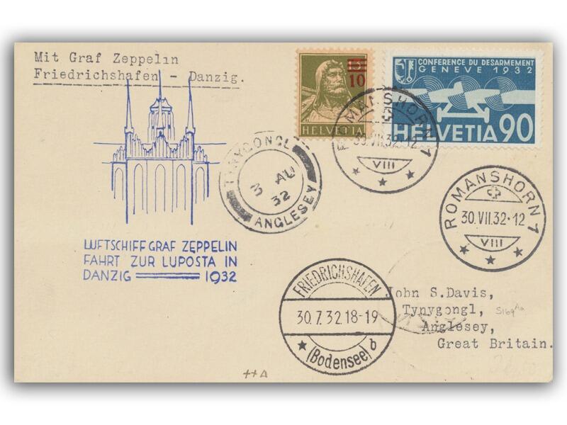 1932 Graf Zeppelin Germany - Danzig